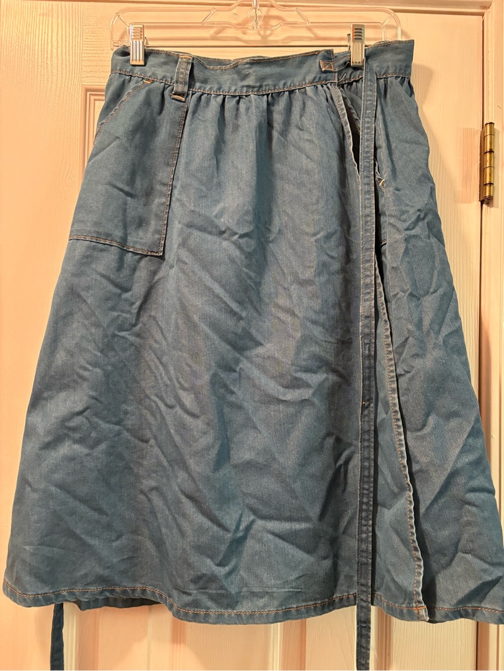Old Navy Denim A-Line Wrap Skirt - Blue